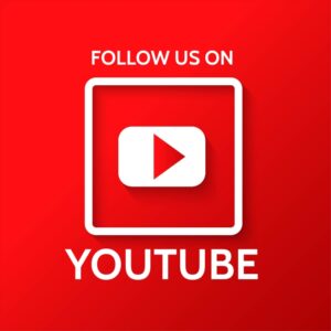 follow us on youtube