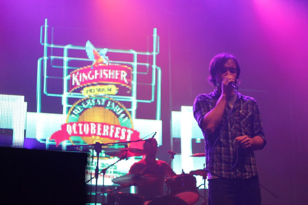 Hoobastank performing at Kingfisher Premium The Great Indian Octoberfest 2013